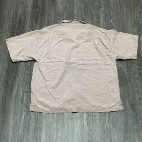 Tommy Bahama Silk Button Up Shirt Mens Extra Large Pink Shy Hawaiian Summer - Picture 2 of 9